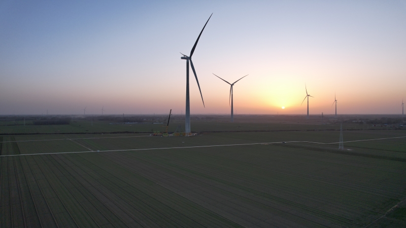 開門紅｜風啟新程 中機國際總承包故城風電項目全容量并網發電